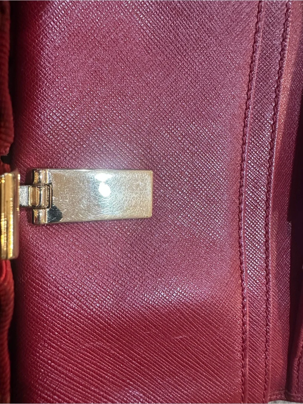 Salvatore Ferragamo Red Leather Wallet - Classic ID Window